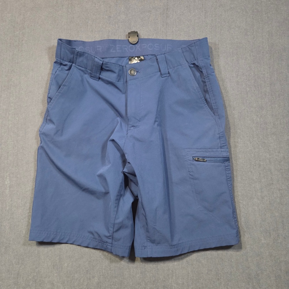 ZeroXposur Cargo Shorts Mens 30 Blue Travel Series Lightweight Outdoor Active